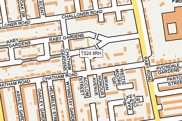 TS24 8RH map - OS OpenMap – Local (Ordnance Survey)