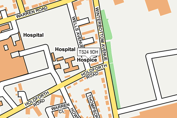 TS24 9DH map - OS OpenMap – Local (Ordnance Survey)