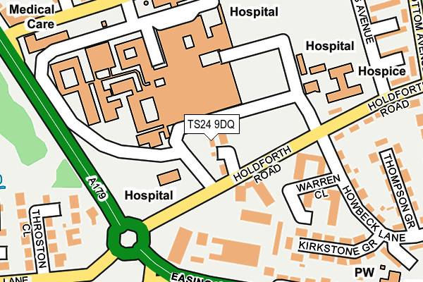 TS24 9DQ map - OS OpenMap – Local (Ordnance Survey)