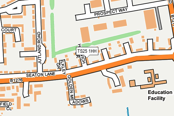 TS25 1HH map - OS OpenMap – Local (Ordnance Survey)