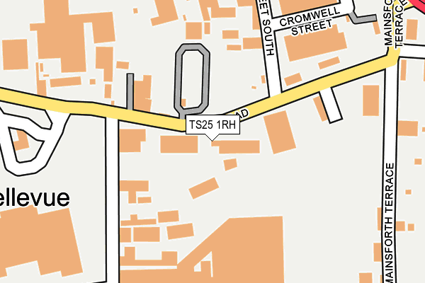 TS25 1RH map - OS OpenMap – Local (Ordnance Survey)
