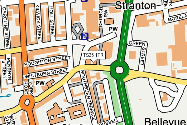 TS25 1TR map - OS OpenMap – Local (Ordnance Survey)