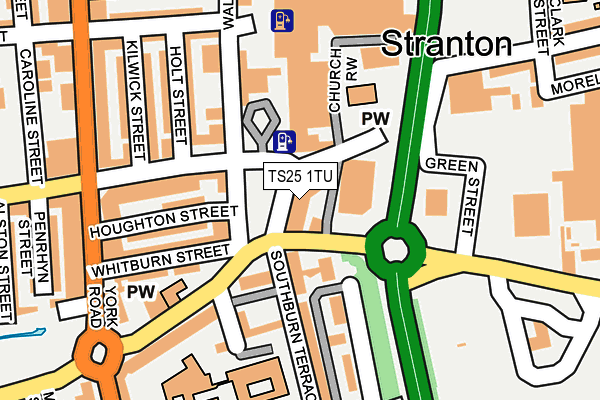 TS25 1TU map - OS OpenMap – Local (Ordnance Survey)