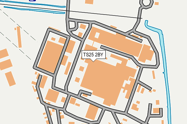 TS25 2BY map - OS OpenMap – Local (Ordnance Survey)