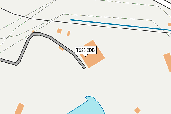 TS25 2DB map - OS OpenMap – Local (Ordnance Survey)