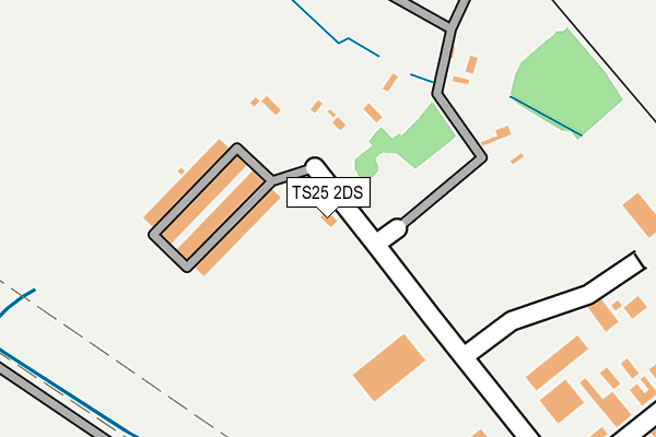 TS25 2DS map - OS OpenMap – Local (Ordnance Survey)
