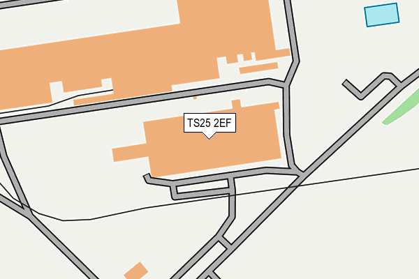 TS25 2EF map - OS OpenMap – Local (Ordnance Survey)