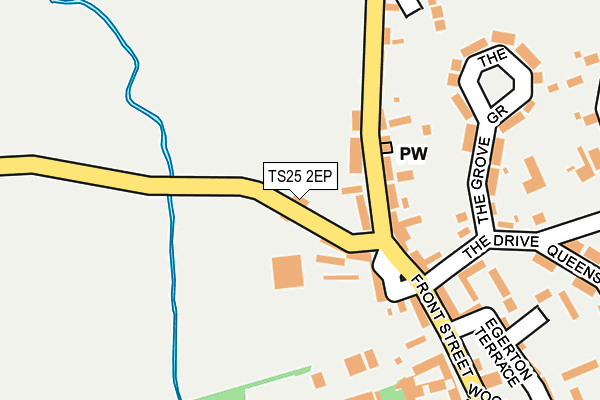 TS25 2EP map - OS OpenMap – Local (Ordnance Survey)