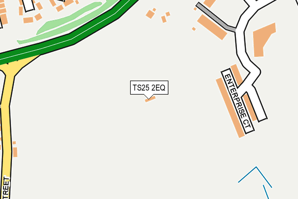 TS25 2EQ map - OS OpenMap – Local (Ordnance Survey)