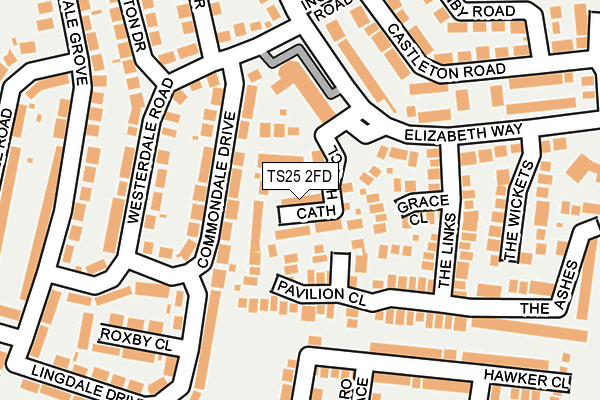 TS25 2FD map - OS OpenMap – Local (Ordnance Survey)
