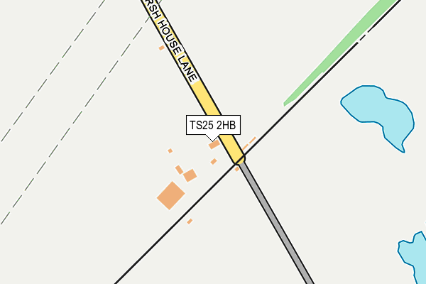 TS25 2HB map - OS OpenMap – Local (Ordnance Survey)