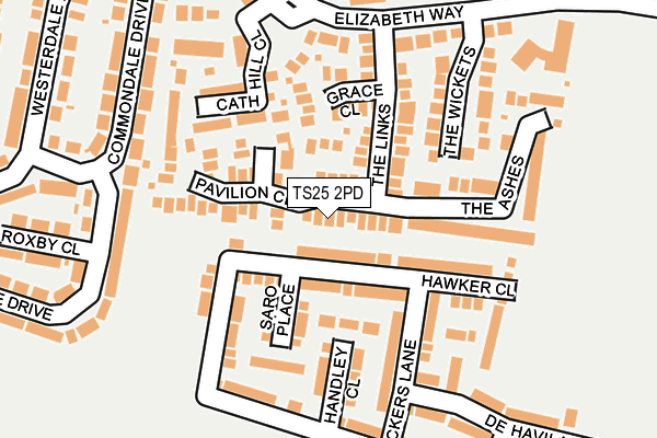 TS25 2PD map - OS OpenMap – Local (Ordnance Survey)