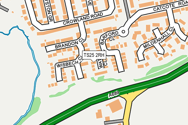 TS25 2RH map - OS OpenMap – Local (Ordnance Survey)