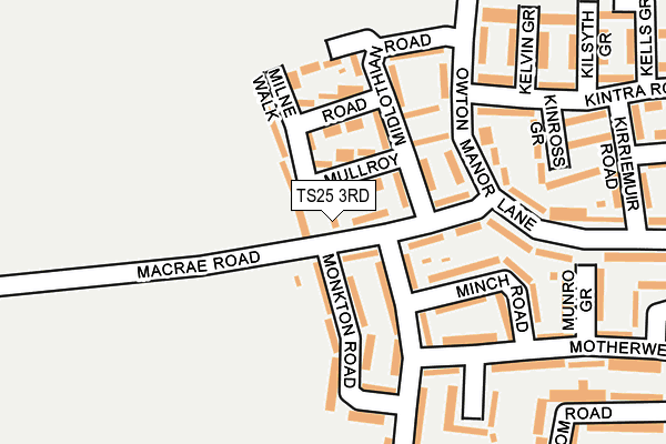 TS25 3RD map - OS OpenMap – Local (Ordnance Survey)