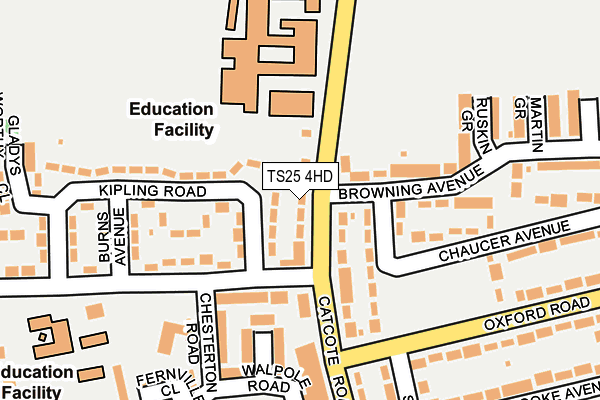 TS25 4HD map - OS OpenMap – Local (Ordnance Survey)