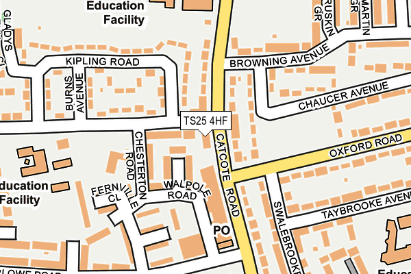 TS25 4HF map - OS OpenMap – Local (Ordnance Survey)