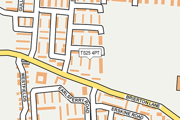 TS25 4PT map - OS OpenMap – Local (Ordnance Survey)