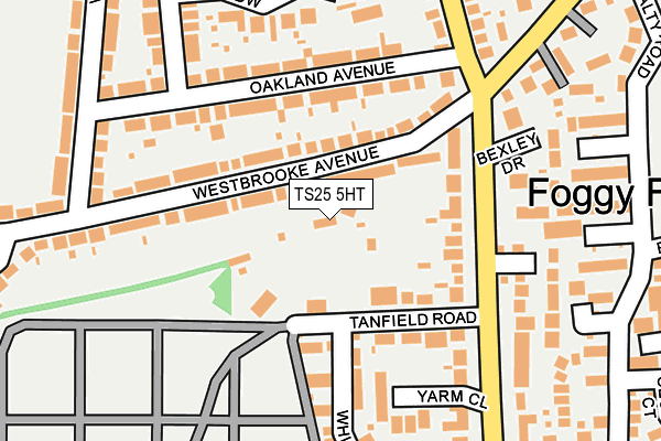 TS25 5HT map - OS OpenMap – Local (Ordnance Survey)