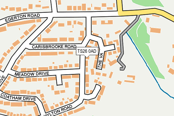 TS26 0AD map - OS OpenMap – Local (Ordnance Survey)