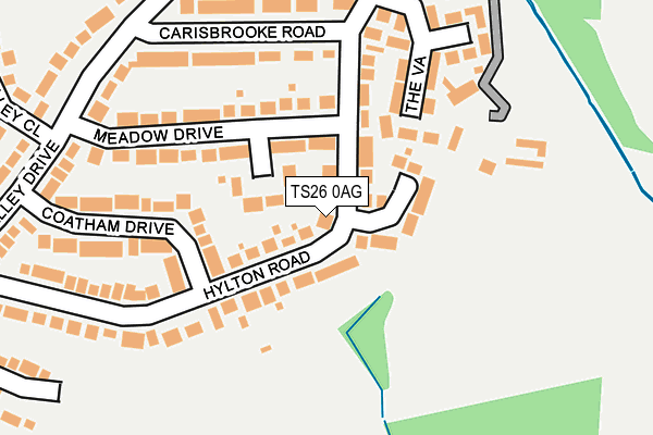 TS26 0AG map - OS OpenMap – Local (Ordnance Survey)