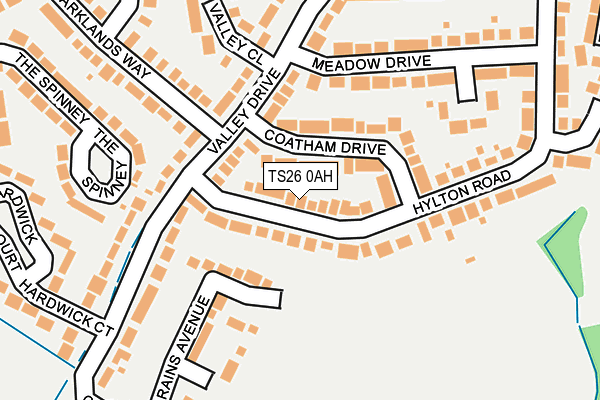 TS26 0AH map - OS OpenMap – Local (Ordnance Survey)