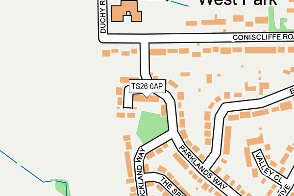 TS26 0AP map - OS OpenMap – Local (Ordnance Survey)