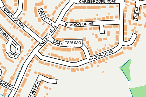 TS26 0AQ map - OS OpenMap – Local (Ordnance Survey)