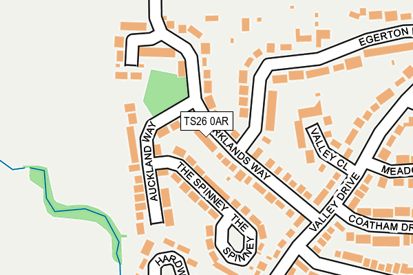 TS26 0AR map - OS OpenMap – Local (Ordnance Survey)