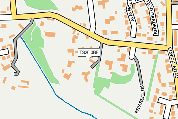 TS26 0BE map - OS OpenMap – Local (Ordnance Survey)