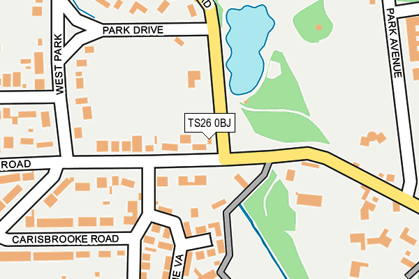 TS26 0BJ map - OS OpenMap – Local (Ordnance Survey)