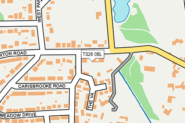 TS26 0BL map - OS OpenMap – Local (Ordnance Survey)