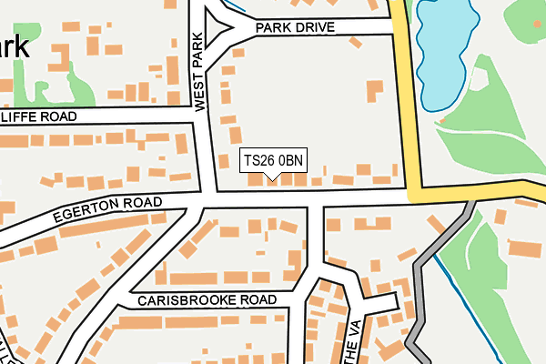 TS26 0BN map - OS OpenMap – Local (Ordnance Survey)