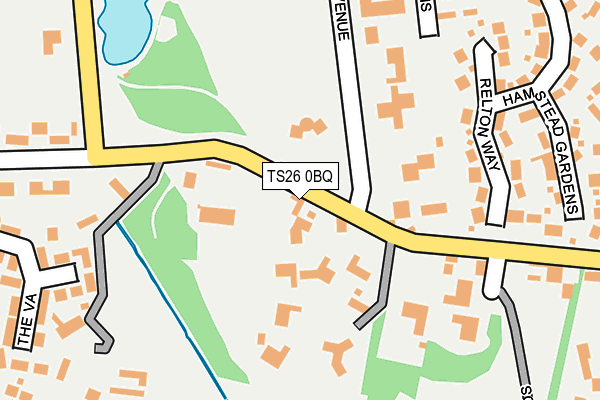 TS26 0BQ map - OS OpenMap – Local (Ordnance Survey)