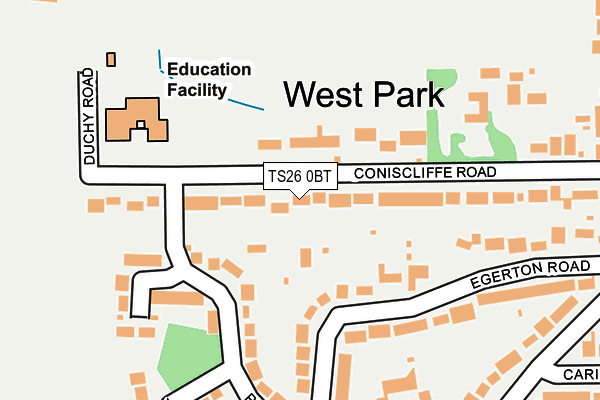 TS26 0BT map - OS OpenMap – Local (Ordnance Survey)