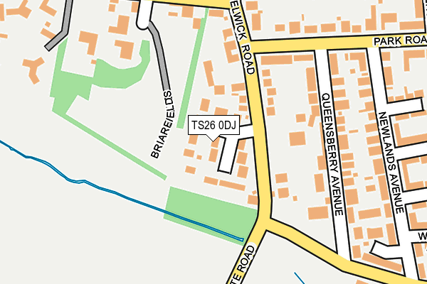 TS26 0DJ map - OS OpenMap – Local (Ordnance Survey)