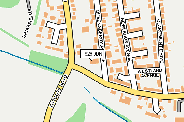 TS26 0DN map - OS OpenMap – Local (Ordnance Survey)