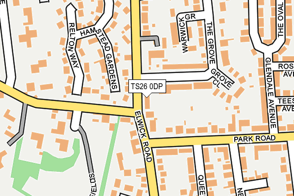 TS26 0DP map - OS OpenMap – Local (Ordnance Survey)