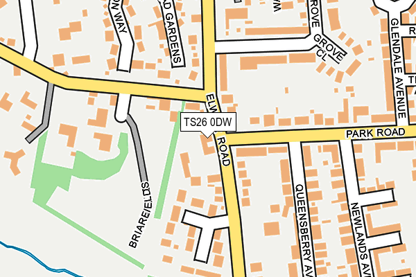 TS26 0DW map - OS OpenMap – Local (Ordnance Survey)