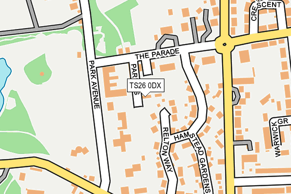 TS26 0DX map - OS OpenMap – Local (Ordnance Survey)