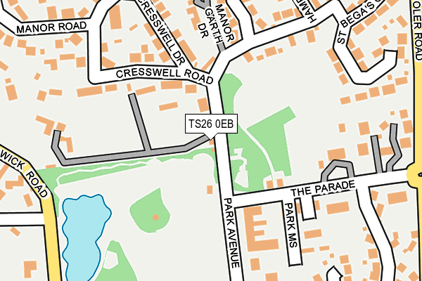 TS26 0EB map - OS OpenMap – Local (Ordnance Survey)