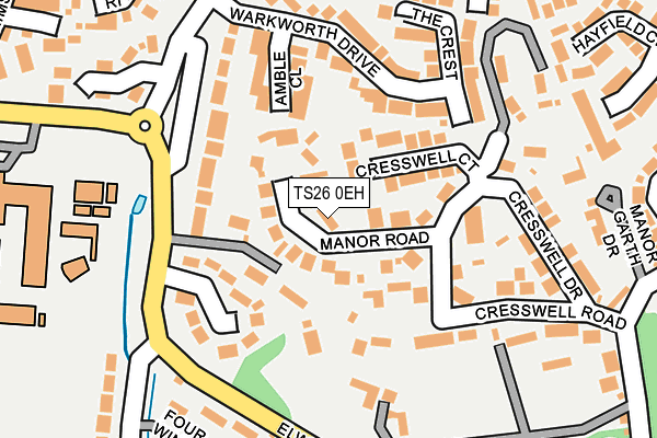 TS26 0EH map - OS OpenMap – Local (Ordnance Survey)