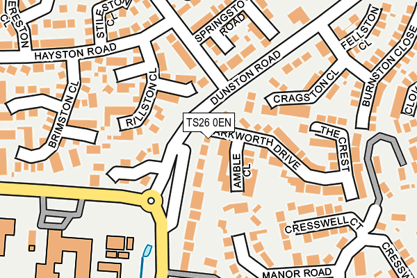 TS26 0EN map - OS OpenMap – Local (Ordnance Survey)