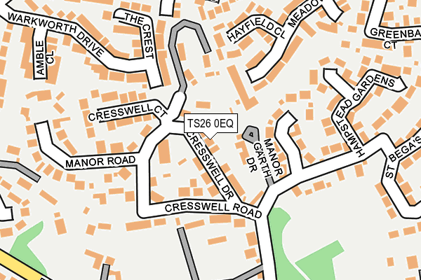 TS26 0EQ map - OS OpenMap – Local (Ordnance Survey)