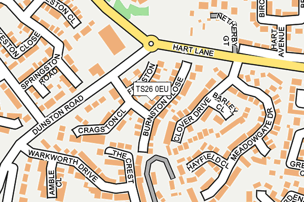 TS26 0EU map - OS OpenMap – Local (Ordnance Survey)