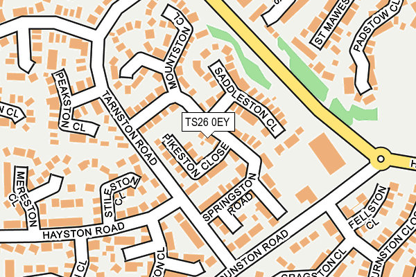 TS26 0EY map - OS OpenMap – Local (Ordnance Survey)