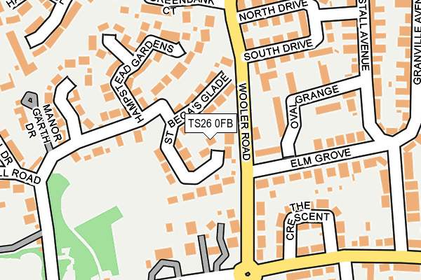 TS26 0FB map - OS OpenMap – Local (Ordnance Survey)