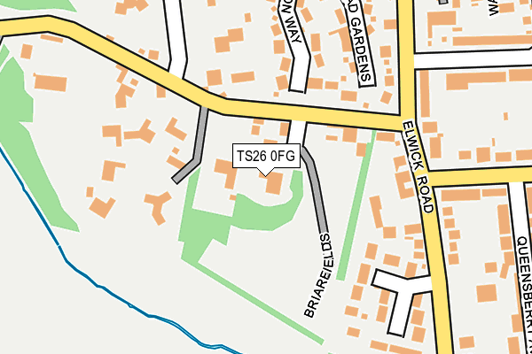 TS26 0FG map - OS OpenMap – Local (Ordnance Survey)