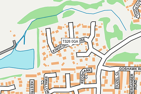 TS26 0GA map - OS OpenMap – Local (Ordnance Survey)