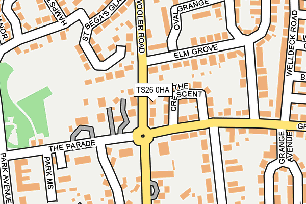 TS26 0HA map - OS OpenMap – Local (Ordnance Survey)