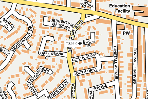 TS26 0HF map - OS OpenMap – Local (Ordnance Survey)